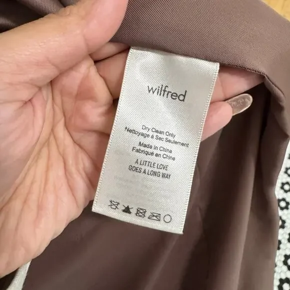 Aritizia Wilfred Cocoon Coat in Blush Pink
